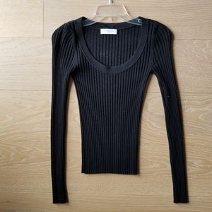 Everlane e2 ribbed long sleeve top